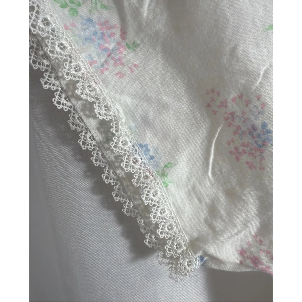 Vintage 80s Carole Hochman Cotton Nightie B Altman 5th Ave Romantic Cottagecore